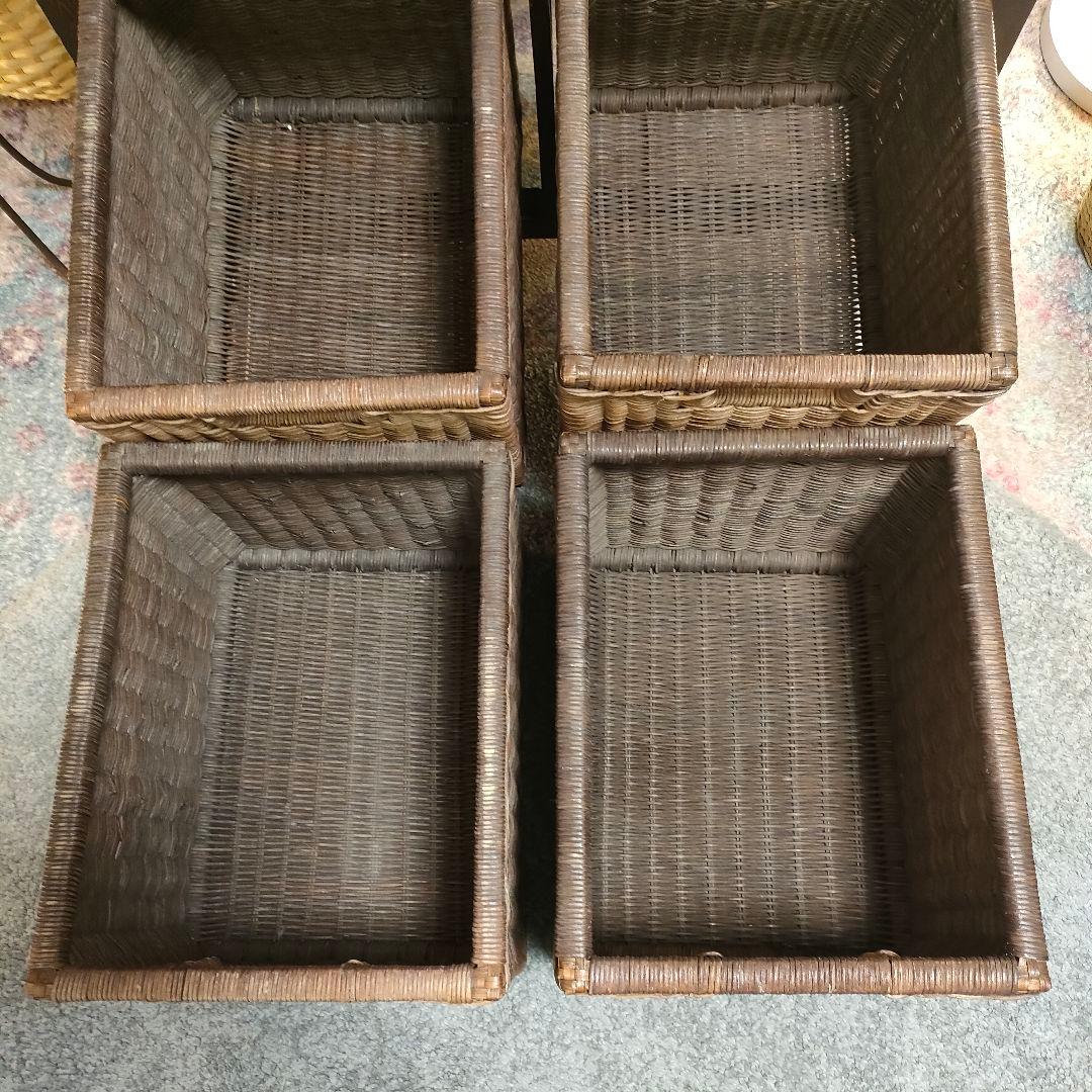 B-COMPANY ラタンバスケットチェスト キャビネット