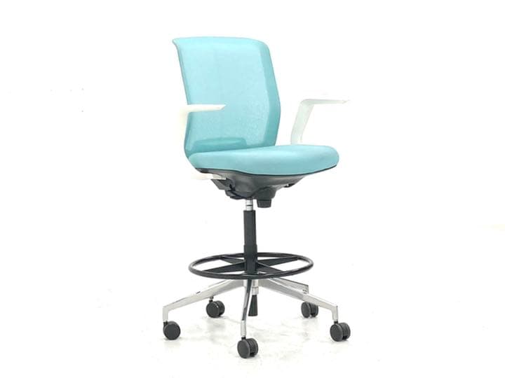 美品　ウチダ　カリッサ　デスクチェア　メッシュ　ドラフティングベース　オフィス