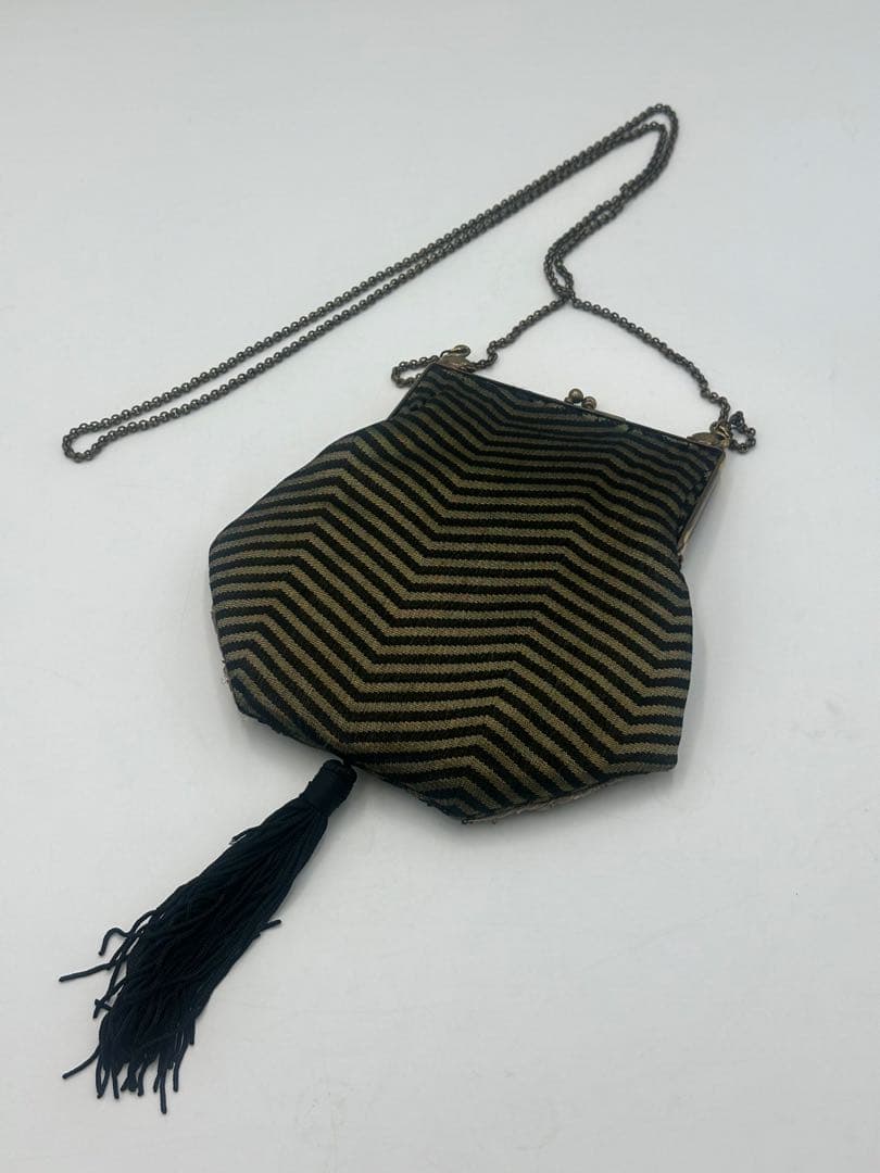 パリ　ポシェット　ハンドメイド　パーティバック　シルク　ショルダー