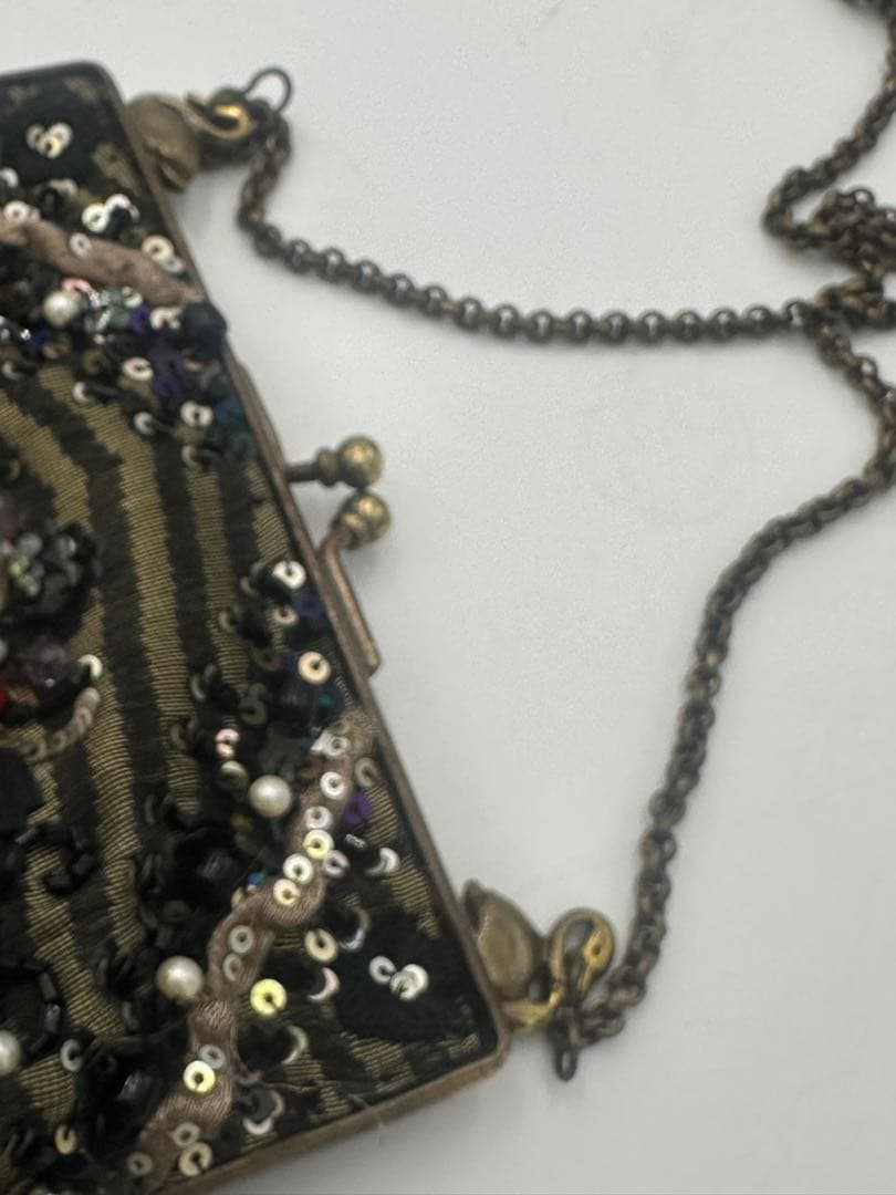 パリ　ポシェット　ハンドメイド　パーティバック　シルク　ショルダー