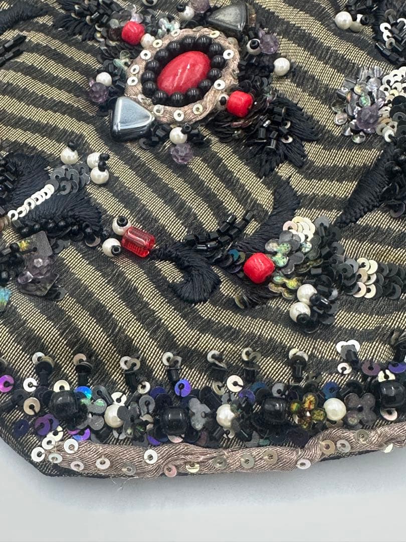 パリ　ポシェット　ハンドメイド　パーティバック　シルク　ショルダー