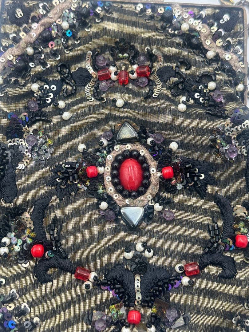 パリ　ポシェット　ハンドメイド　パーティバック　シルク　ショルダー