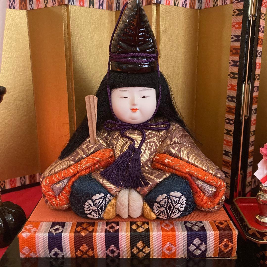 美品　雛人形　お雛様　ひな人形　五楽人　木目込み人形　雛道具