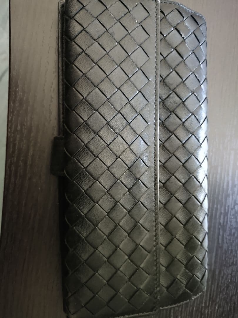 BOTTEGA VENETA 編み込みレザー長財布