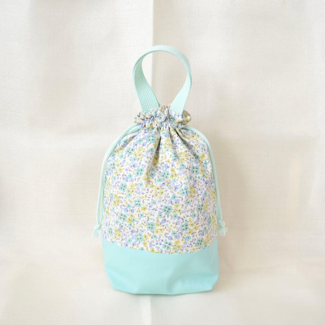 10%OFFのセール中!! 入園入学準備3点セット　小花柄　ブルー