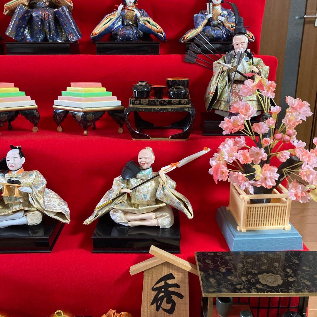 秀月 雛人形 日本人形 七段飾り 桃の節句 雛祭り セットNo.①