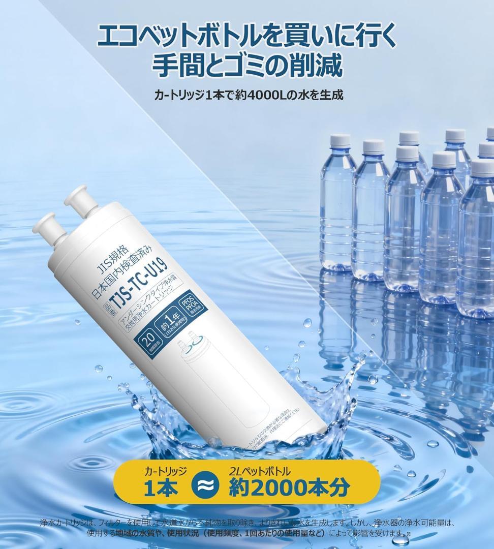 浄水カートリッジ TJS-TC-U19 アルカリ整水器 取替用カートリ 1215