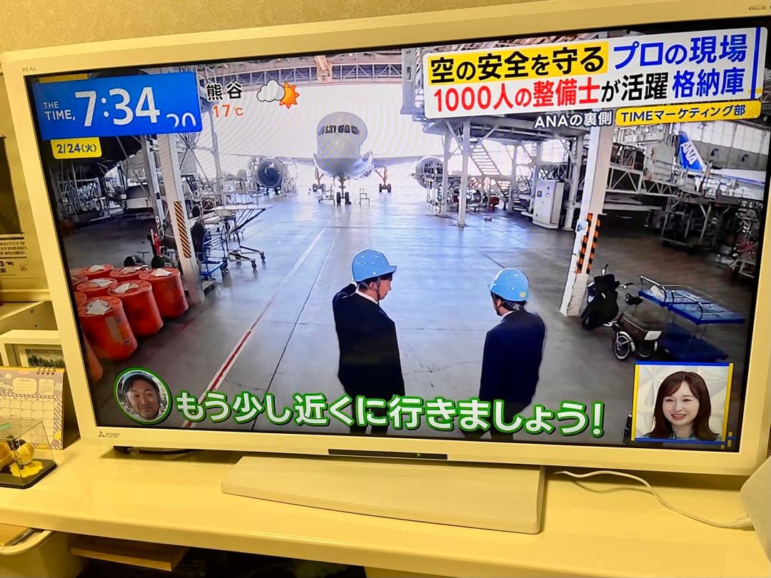 るか　40インチ 液晶テレビ　三菱電機　ホワイト