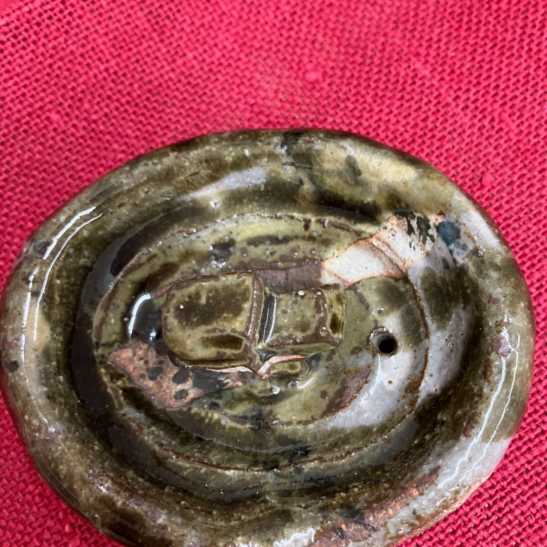 お値下げしました。信楽焼手作り土瓶型花瓶、飾り物インテリア