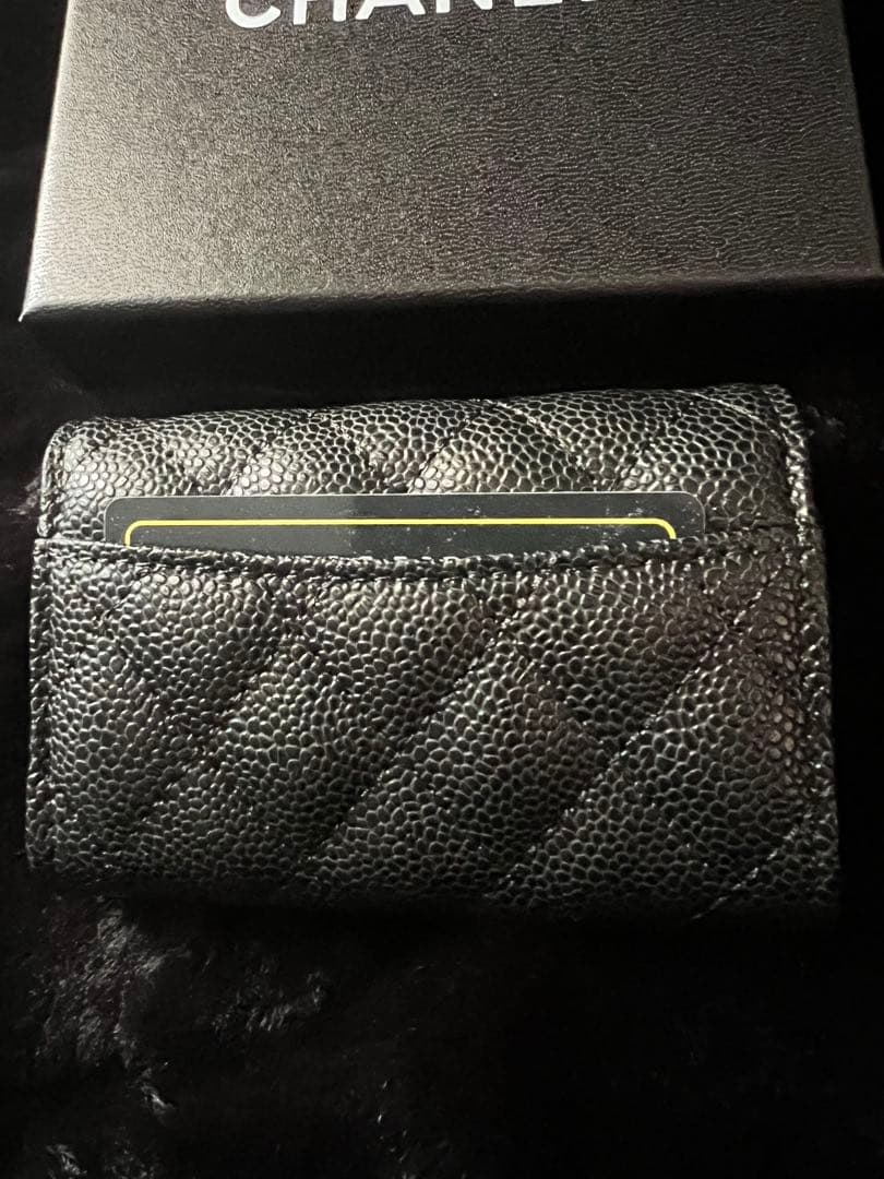 CHANEL ノベルティ キャビアスキン キーケース