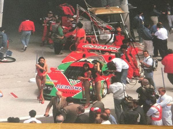 マツダ ルマン24 787B コックピット ピットクルー ポスター 旧車 当時物