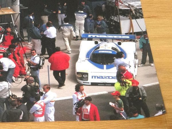 マツダ ルマン24 787B コックピット ピットクルー ポスター 旧車 当時物