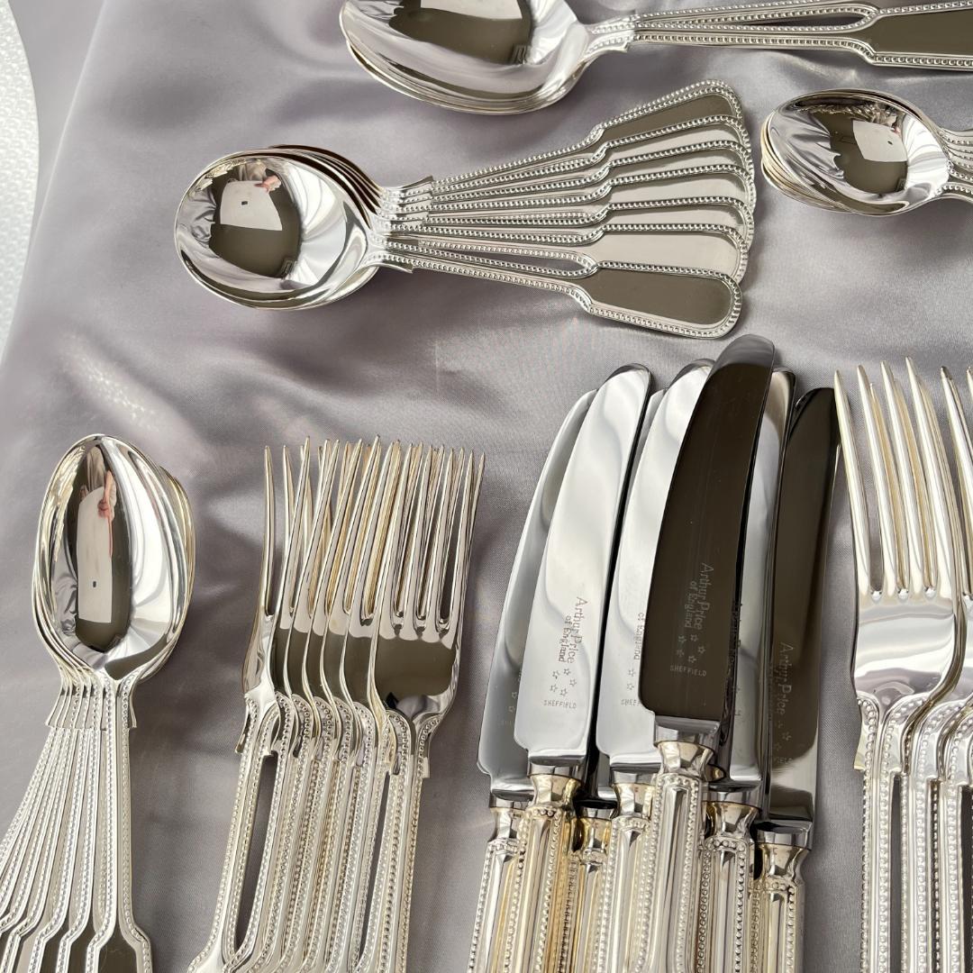 【Arthur Price】 パール ディナーセット 8名用58本 専用ケース