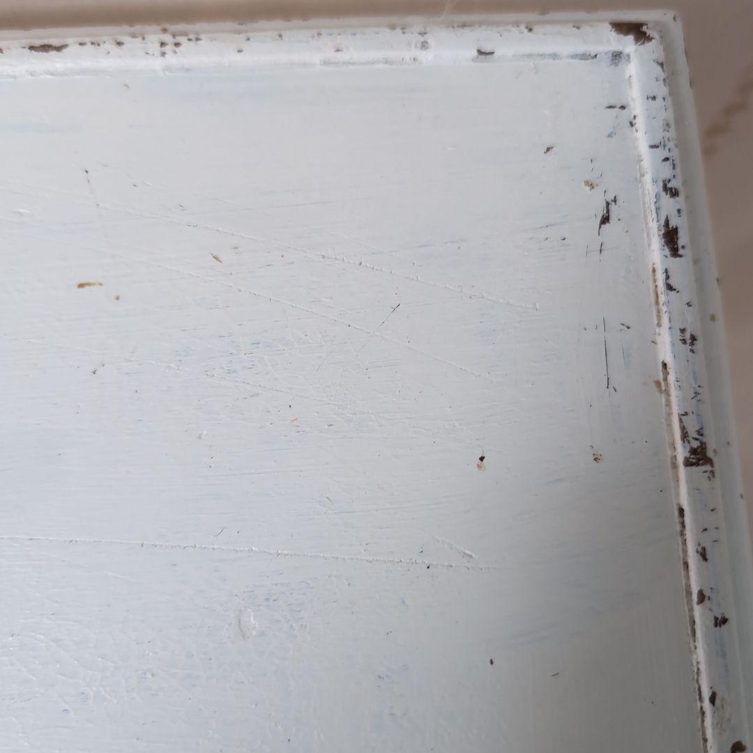 セール★フランスアンティーク　ペイント白　テーブル　コンソールテーブル