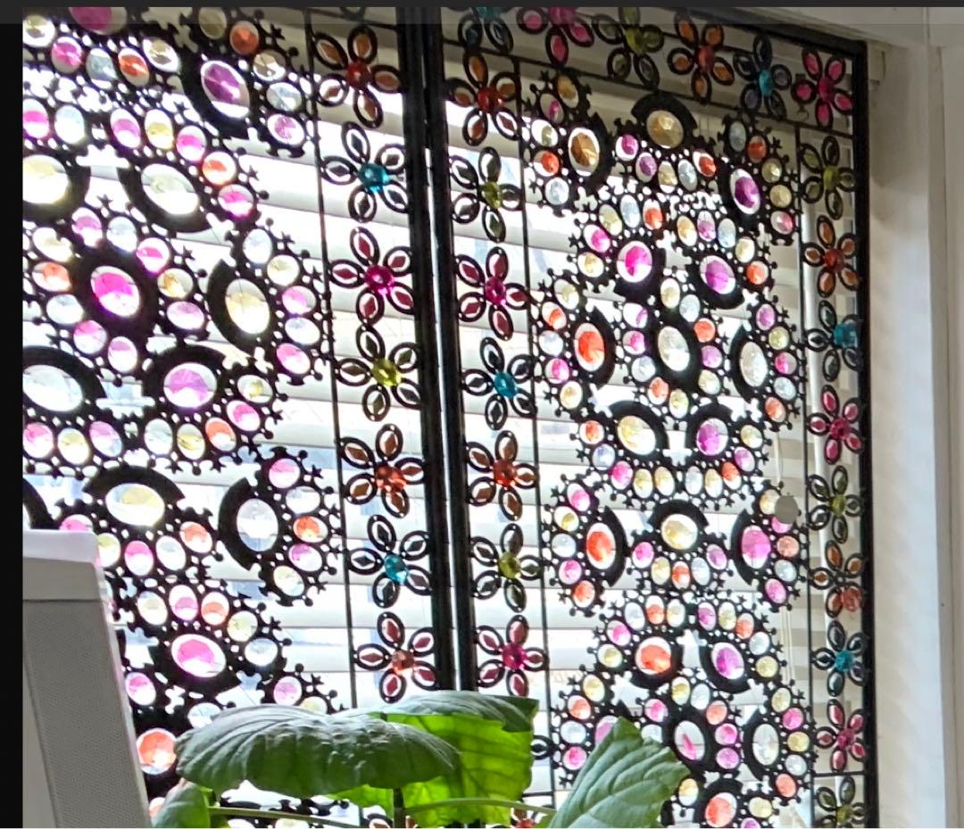 W*能様 最終お値下げ　アジアン雑貨　カラフルなビーズ　パーテーション　送料込み