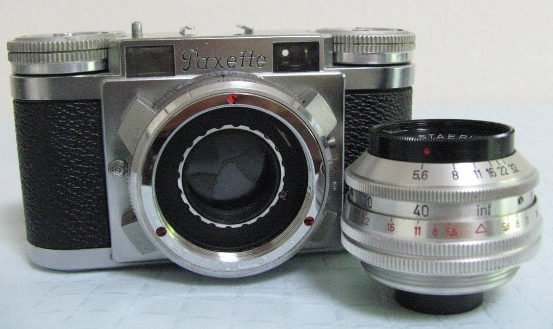 ★BRAUN Paxette II パクセッテ 1:5.6/85レンズ着脱式