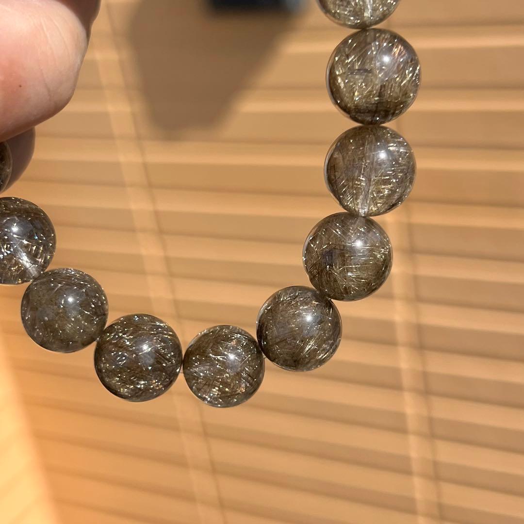 最高級　シルバールチルブレスレット　ルチルクォーツ　8