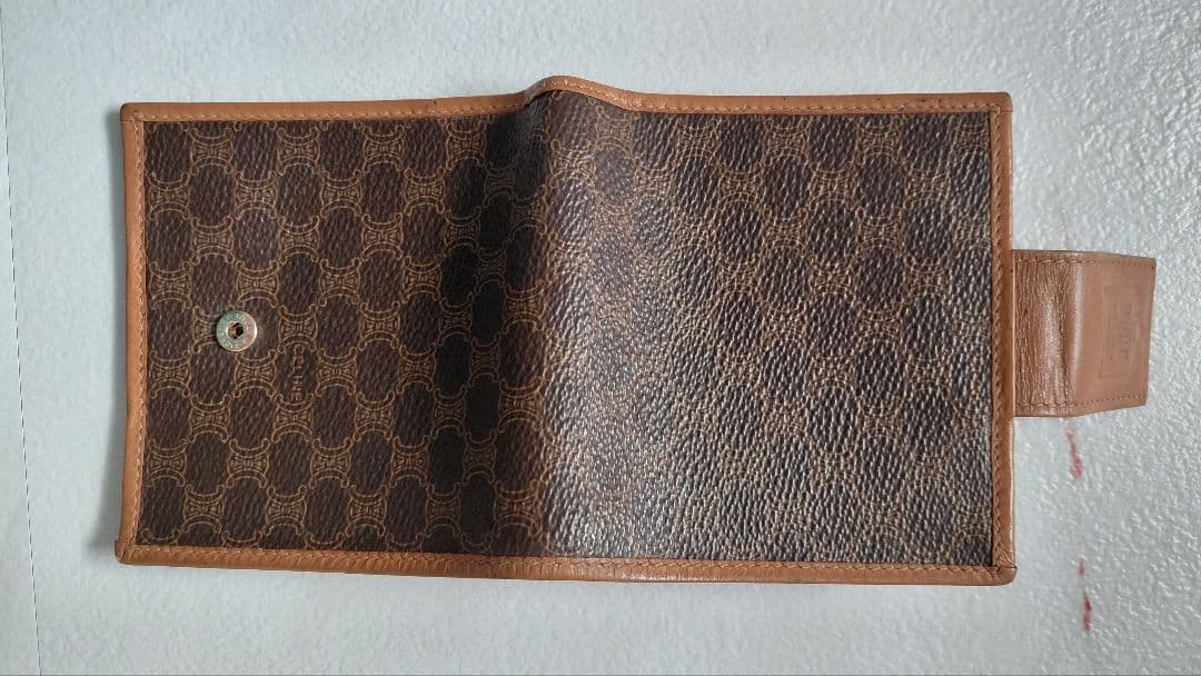 セリーヌ マカダム柄 2つ折り財布