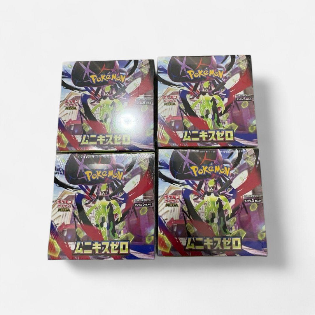 ポケモンカードMEGAドリームex 3BOXムニキスゼロ4BOXシュリンク付き