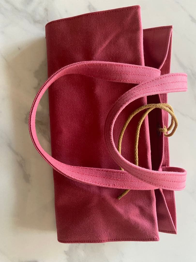 一澤信三郎帆布 小豆色トートバッグ