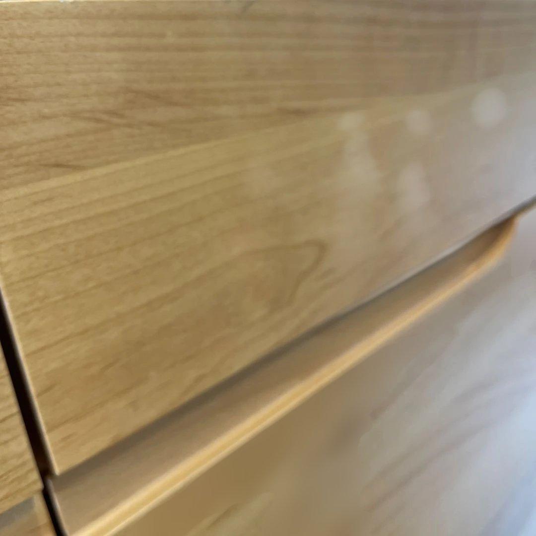 【ベルメゾン】アルダー材 キャビネット / リビングボード 幅80cm 日本製