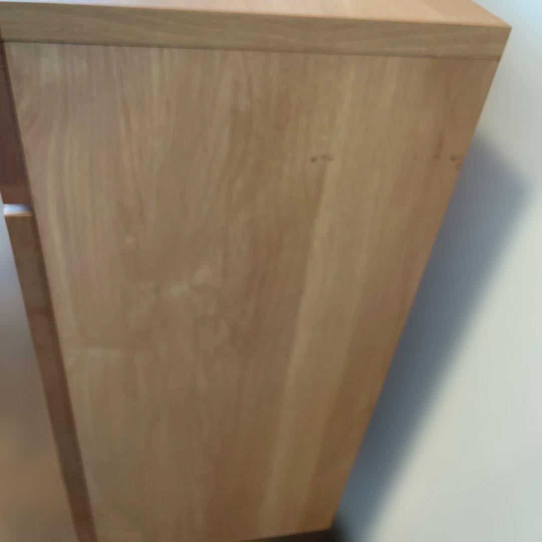 【ベルメゾン】アルダー材 キャビネット / リビングボード 幅80cm 日本製