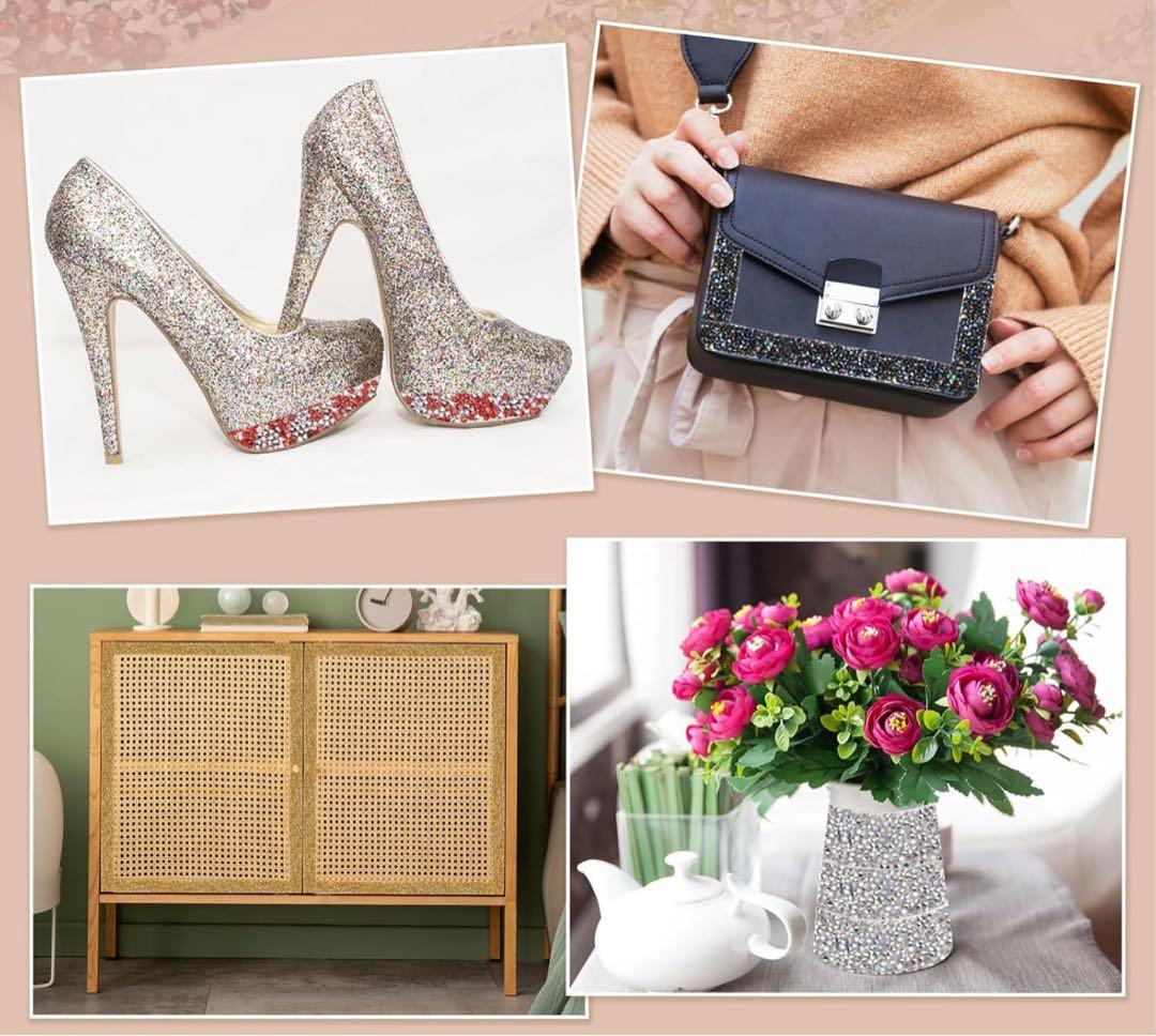 キラキラストーンシール ゴールド×シルバー 18m