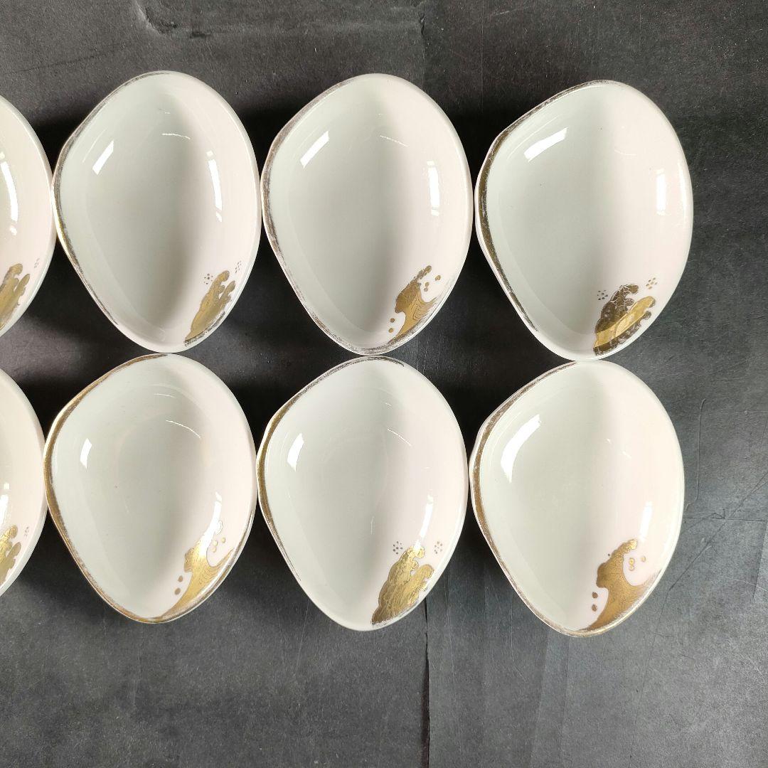 C12-2/金彩波文銘々皿20客/和食器/懐石道具/懐石料理