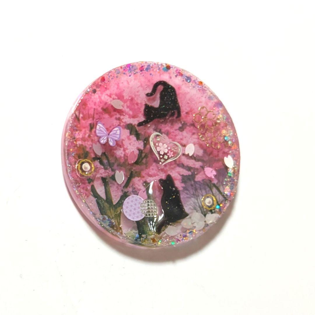 ☆レジン ヘアゴム ブローチ☆♡No.308♡