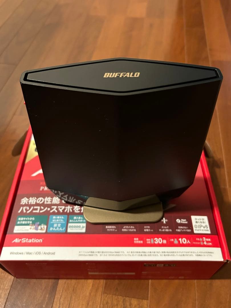 S*2様 BUFFALO WSR-5400AX6-MB 無線LANルーター