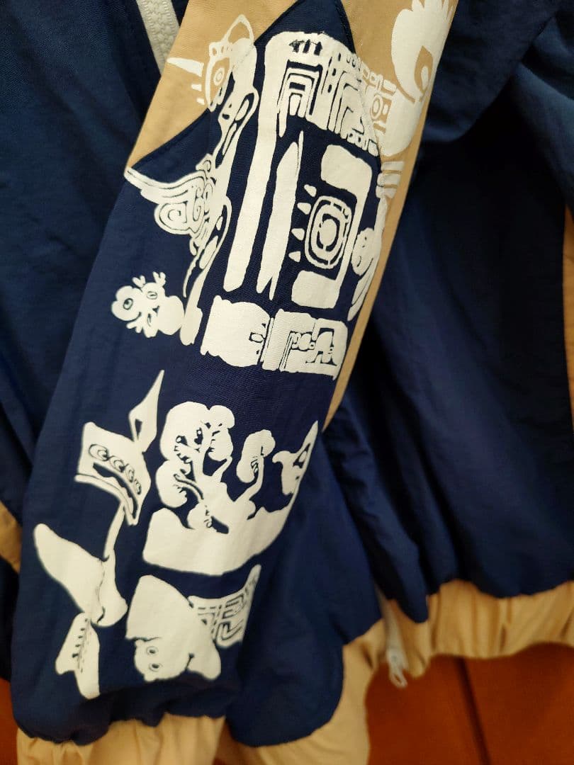 Eve　花嵐　ネイビー ジップアップジャケットМ