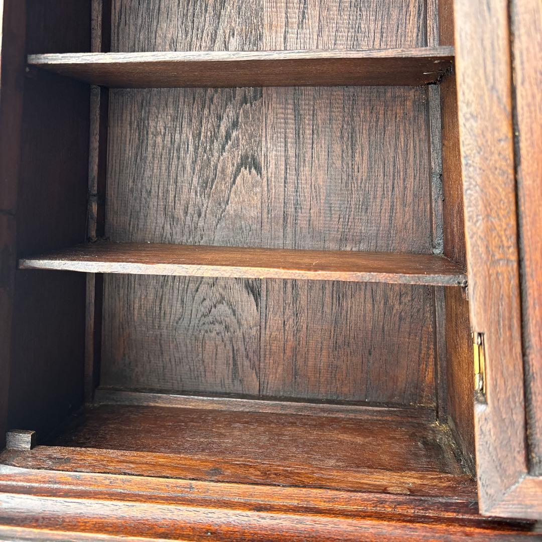 木製 ミニキャビネット アンティーク風 ヴィンテージ アジアン家具 戸棚 猫脚