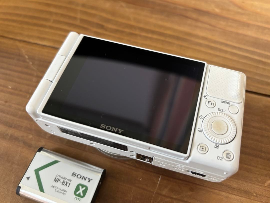 SONY ZV-1 ホワイト コンパクトデジカメ　予備バッテリー付