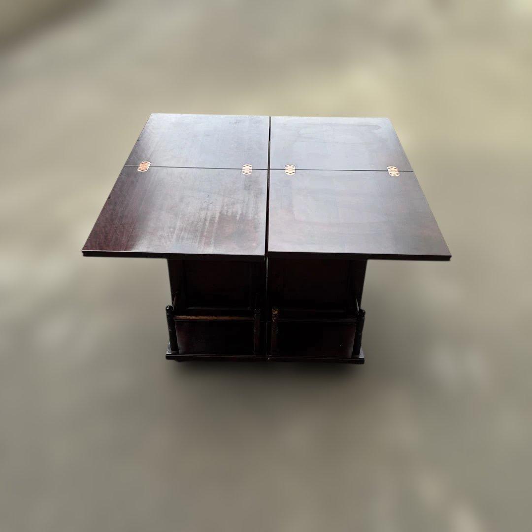 北海道民芸家具 多機能伸長式ワゴン キッチンワゴン 樺材 キャスター付 希少