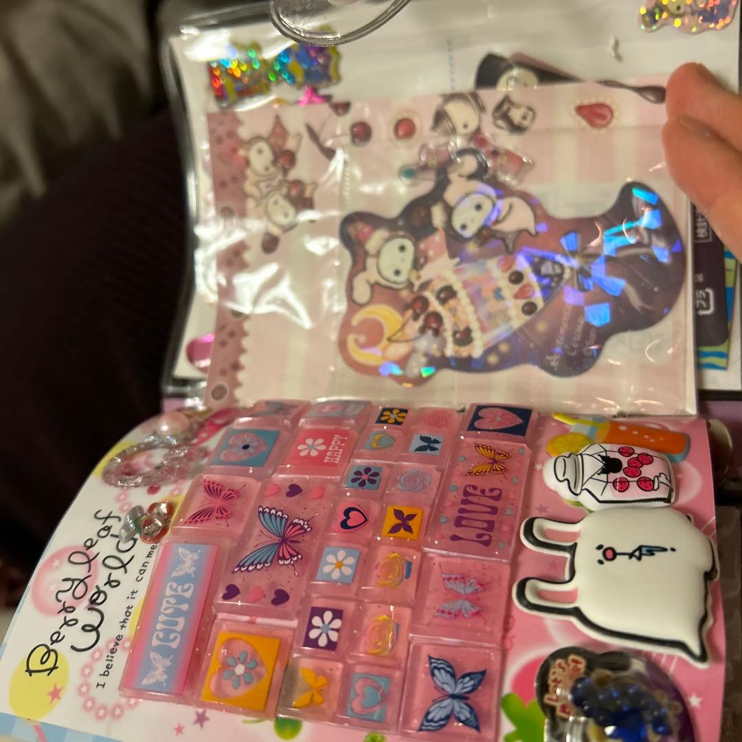 平成レトロ　シール帳・当時物のレターセット・当時物プロフィール帳