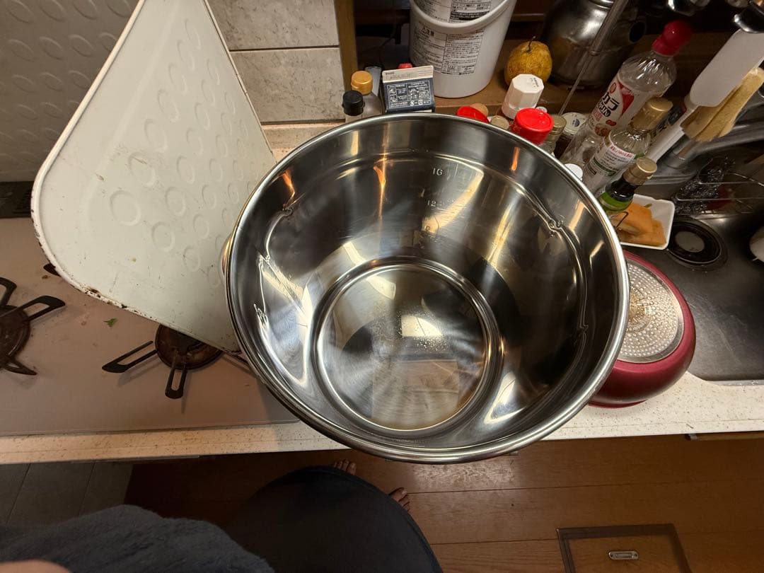 日本製　寸銅鍋ステンレス製蓋付き！　30cm 20L 業務用　1回使用　中古美品