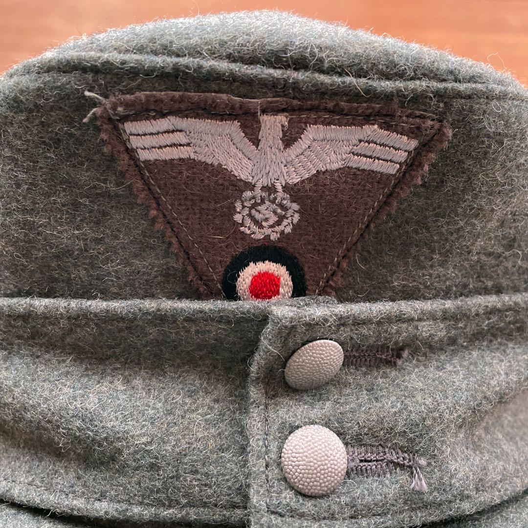 ww2ドイツ軍 M43 規格野戦帽（レプリカ品）エンブレム付き