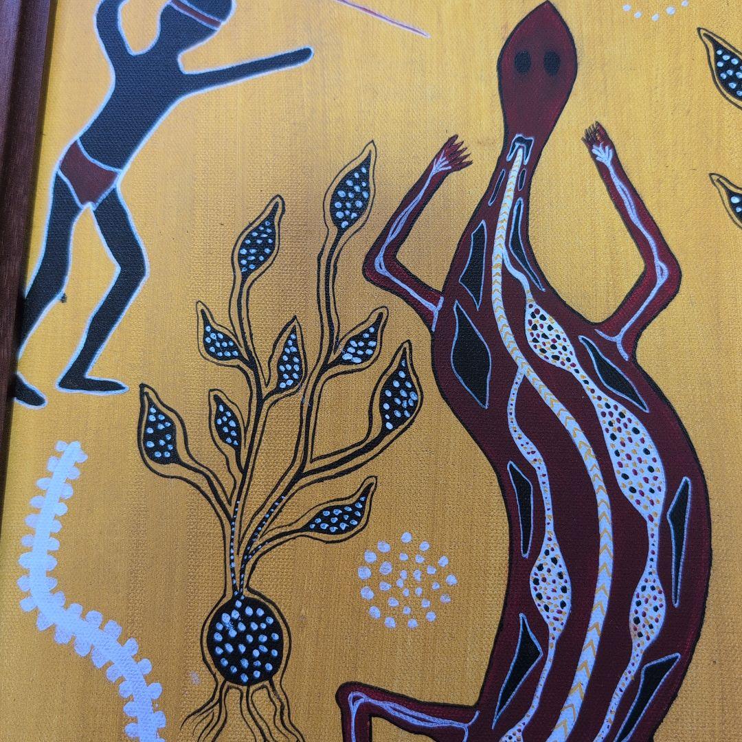 アボリジニアート 絵画 K. L. Archer、37✕48（額面）