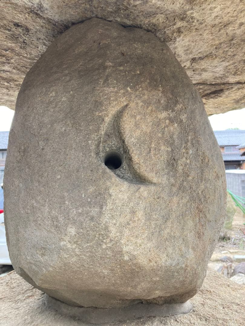 大型　石灯篭③ 天然石　国産　苔付き　茶道　縁起　石の燈籠（とうろう）