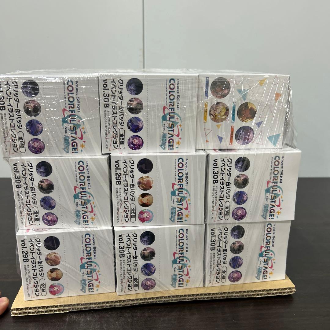 【新品未開封】プロセカ グリッター缶バッジ BOXまとめ売り（Vol.29/30