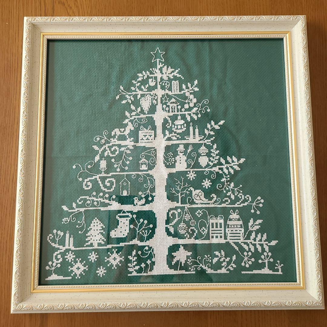 クロスステッチのクリスマスツリー