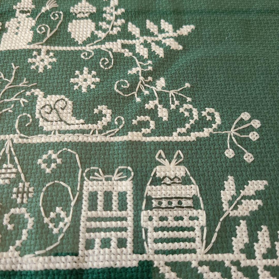 クロスステッチのクリスマスツリー