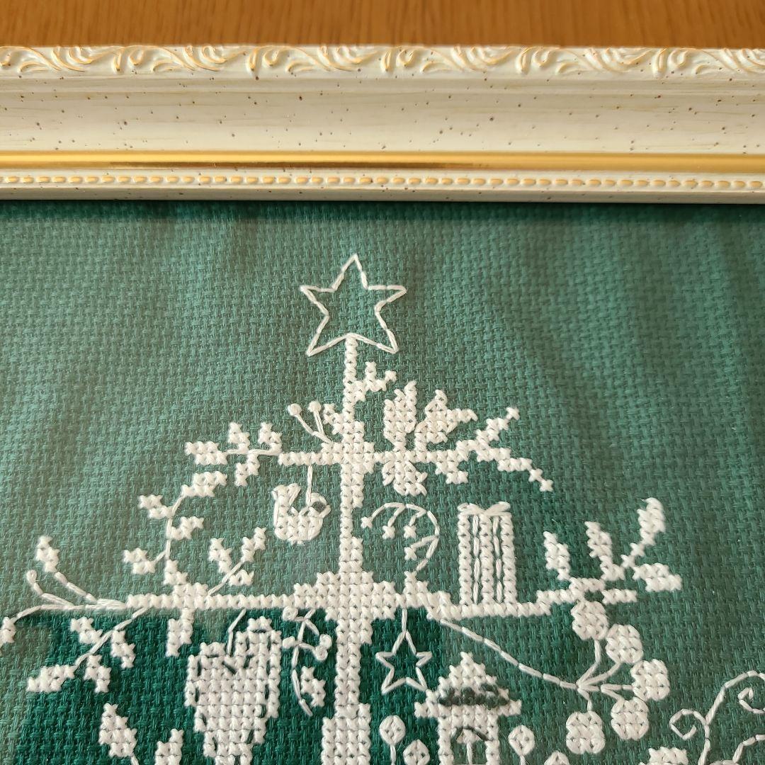 クロスステッチのクリスマスツリー