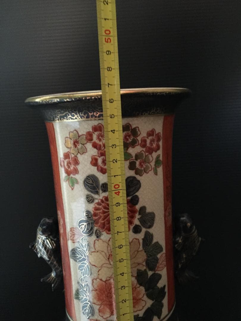 昭和レトロ　大きな花瓶　新品未使用　年代物