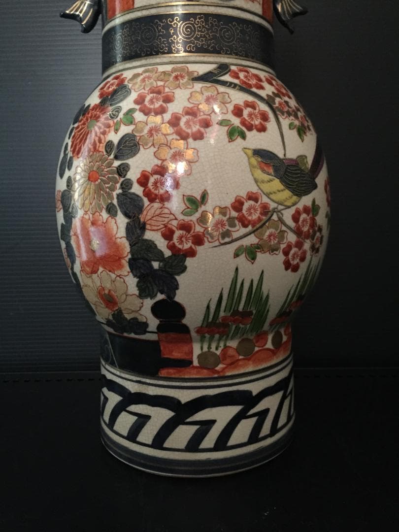 昭和レトロ　大きな花瓶　新品未使用　年代物