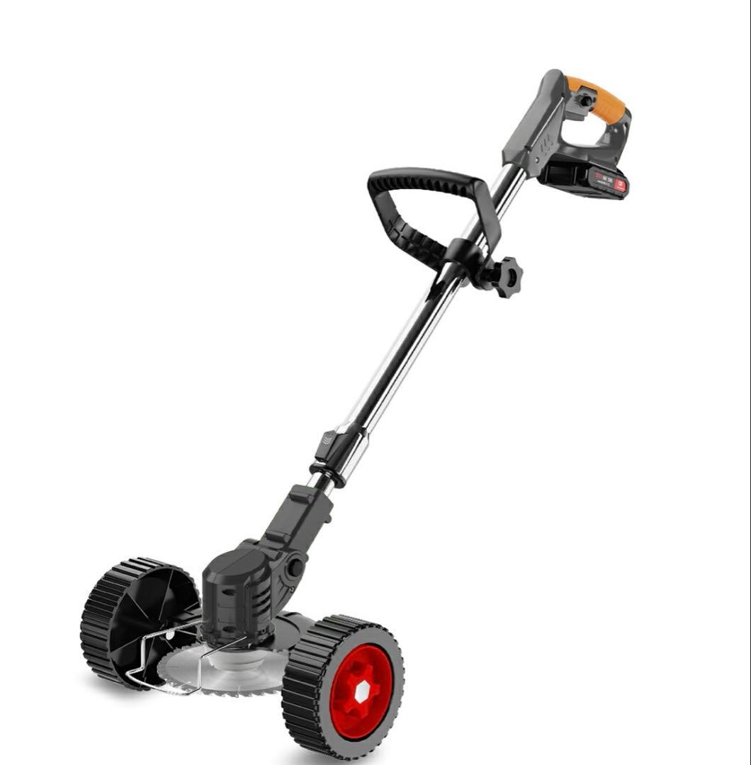 2025年新型 1800W芝刈り機 伸縮式 3段階調整替刃付属 二重安全ロック