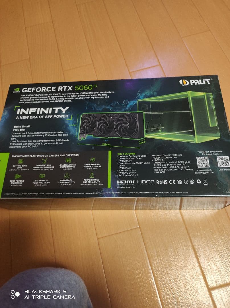 グラフィックボード・グラボ・ビデオカード RTX 5060ti 16Gb Palit