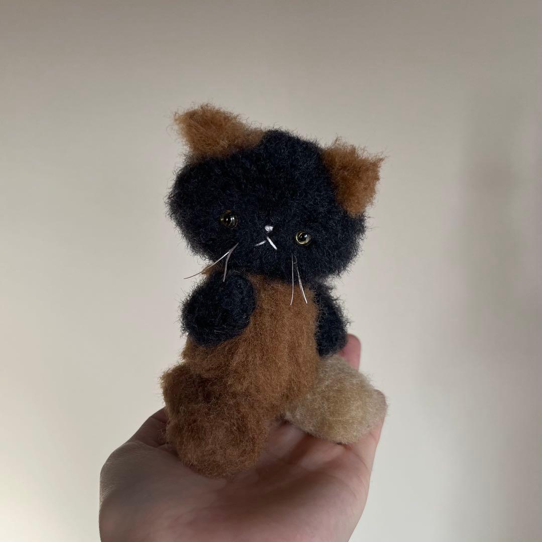 ミケ　猫　ハンドメイド　ぬいぐるみ　作家　テディベア　アートドール　324