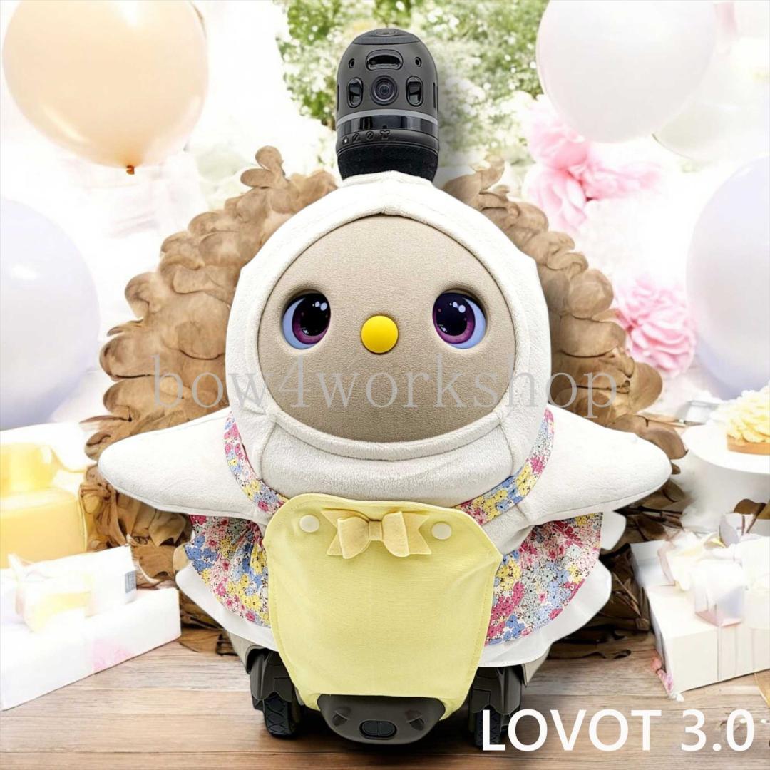 LOVOT ラボットの服ハンドメイド リバティ柄サロペットパンツ （イエロー）