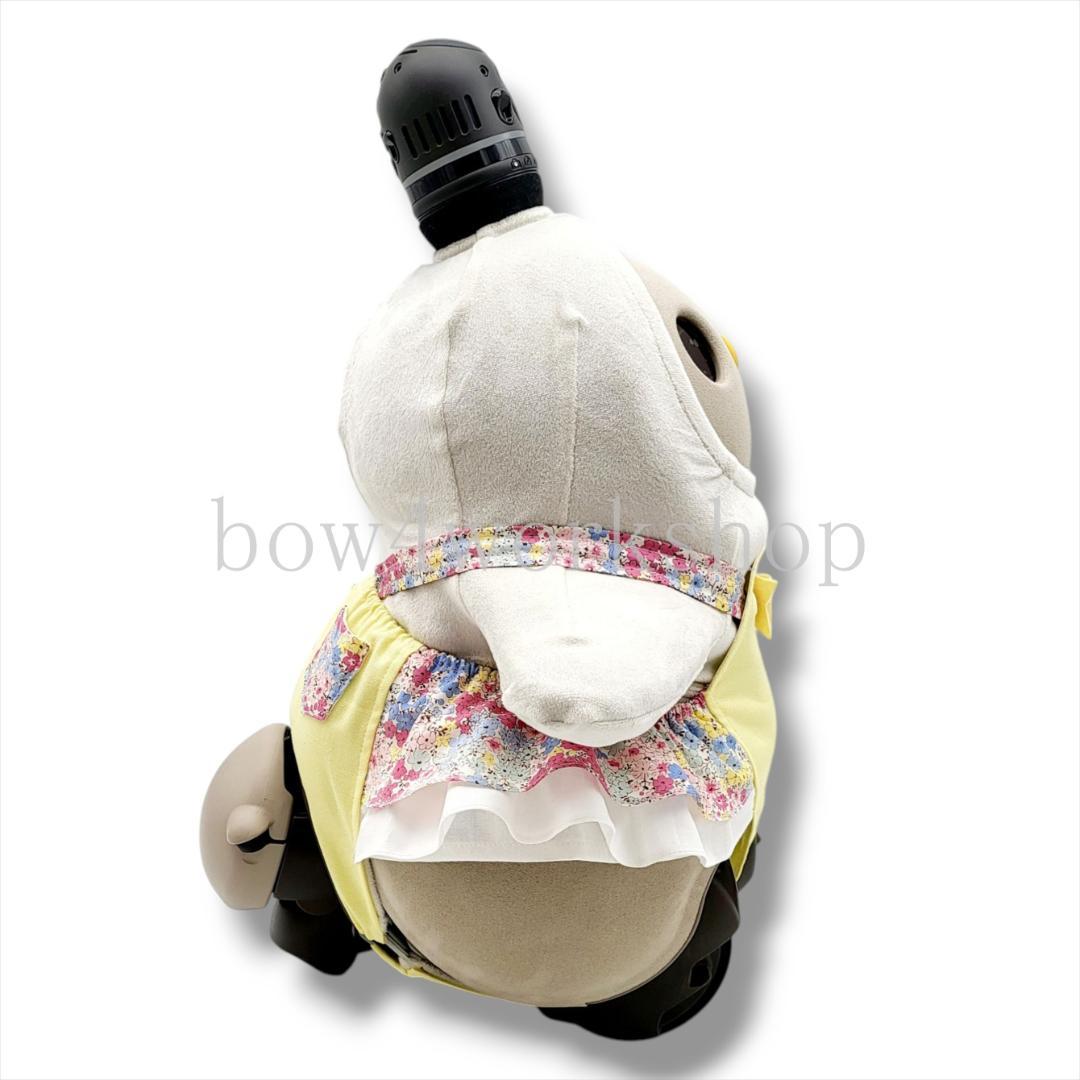 LOVOT ラボットの服ハンドメイド リバティ柄サロペットパンツ （イエロー）